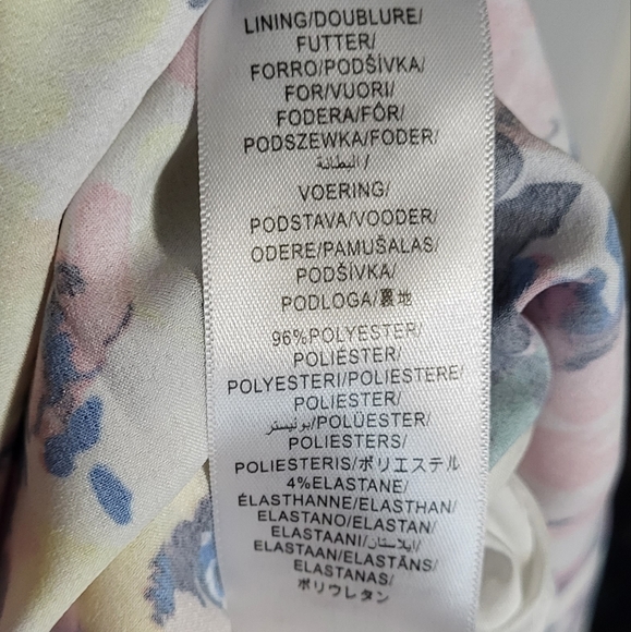 Aiden Mattox Women's NWT Satin Pleated Floral Sleeveless Midi Dress Size 2 - Picture 11 of 16